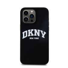 DKNY Liquid Silicone Arch Logo iPhone 12/12 Pro Magsafe hátlap tok, fekete tok és táska