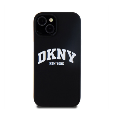 DKNY Liquid Silicone Arch Logo iPhone 13 Magsafe hátlap tok, fekete tok és táska