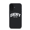 DKNY Liquid Silicone Arch Logo iPhone 16 Plus MagSafe tok, fekete