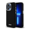 DKNY Liquid Silicone Small Metal Log Apple iPhone 14 Pro Magsafe hátlap tok, fekete, DKHMP14LSMCHLK