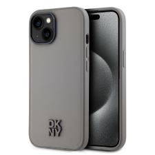 DKNY PU bőr Stack Logo MagSafe tok iPhone 15 készülékhez szürke (900766) tok és táska
