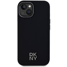 DKNY PU Leather Stack Logo iPhone 14 Magsafe fekete tok tok és táska