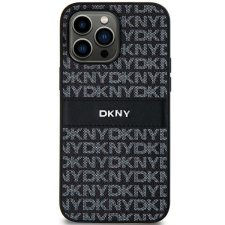 DKNY Samsung S24+ / S926 Ismétlődő mintás PU Bőr Telefon tok - Fekete (DKHCS24MPRTHSLK) tok és táska