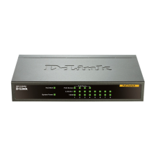 DLINK D-Link DES-1008PA 8 Port 10/100Mbps with 4 PoE Desktop Switch hub és switch