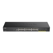 DLINK D-LINK Switch 24x1Gbps (24xPOE) + 4xGigabit SFP+ Menedzselhető Rackes, DGS-1250-28XMP (DGS-1250-28XMP) - Ethernet Switch hub és switch