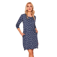 DN Nightwear Connie kismamahálóing, kék, fecskés XXL