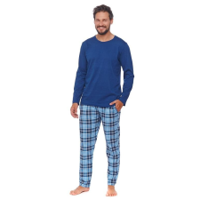 DN Nightwear Jones férfi pizsama, kék L férfi pizsama