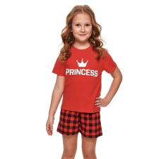DN Nightwear Princess rövid lánykapizsama, piros 134 gyerek hálóing, pizsama