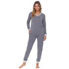 DN Nightwear Queen Crown női pizsama, szürke XL