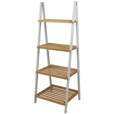 DOCHTMANN 4 szintes polcállvány, A forma, 40×30×109 cm, fehér bútor