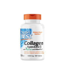 Doctor's Best 1. és 3. Típusú Kollagén + C-Vitamin 1000 mg tabletta - Collagen Types 1 and 3 (180 Tabletta) vitamin és táplálékkiegészítő