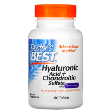 Doctor's Best A Doctor's Best Hyaluronsav + Kondroitin-szulfát Biocell kollagénnel (hialuronsav + Biocell kollagén tartalmú kondroitin-szulfát), 60 tabletta,… vitamin és táplálékkiegészítő