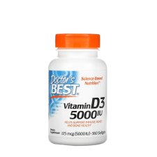 Doctor's Best D-vitamin 5000 NE kapszula - Vitamin D3 5000 IU (360 Lágykapszula) vitamin és táplálékkiegészítő