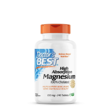 Doctor's Best Hatékony Felszívódású Magnézium 100 mg (240 Tabletta) vitamin és táplálékkiegészítő