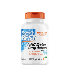 Doctor's Best NAC (N-Acetyl Cysteine) kapszula - NAC Detox Regulators (180 Veg Kapszula) vitamin és táplálékkiegészítő