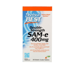 Doctor's Best SAM-e, dupla dózisú SAMe, 400 mg, 30 db, Doctor s Best vitamin és táplálékkiegészítő