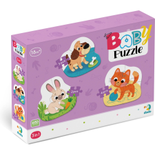 Dodo bébi puzzle háziállatok 3 az 1-ben puzzle, kirakós