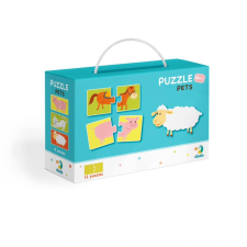 Dodo Duo Állatok 2X12db-os puzzle (DOP300115) (DOP300115) puzzle, kirakós