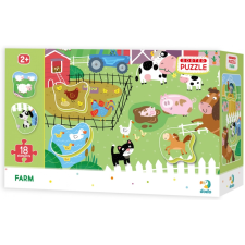  Dodo puzzle farm állatokkal berakóval 18 darabos puzzle, kirakós