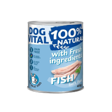 DOG VITAL konzerv 100% Natural Soft Paté Fish - hal 400g kutyaeledel