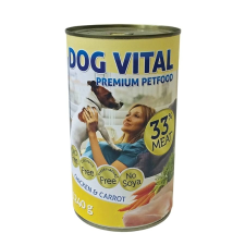 DOG VITAL konzerv chicken&carrot 6x1240g kutyafelszerelés