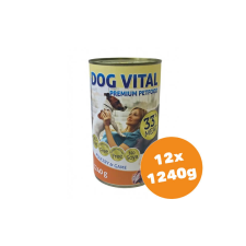 DOG VITAL konzerv poultry&game 12x1240g kutyaeledel