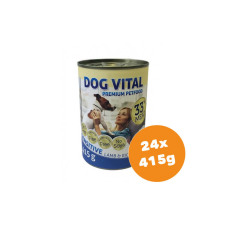 DOG VITAL konzerv sensitive lamb&rice 24x415g kutyaeledel