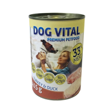DOG VITAL konzerv turkey&amp;duck 415gr kutyaeledel