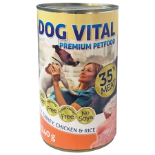 DOG VITAL Turkey, Chicken & Rice - pulyka, csirke és rizs 1240 g kutyaeledel