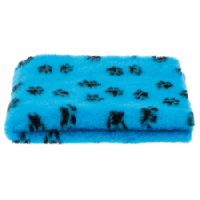 Dogledesign DryBed VetBed A+ - Csúszásmentes kisállatfekhely - kék-fekete manccsal szállítóbox, fekhely kutyáknak