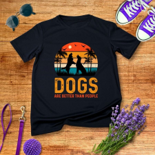 Dogs are better férfi póló ajándéktárgy