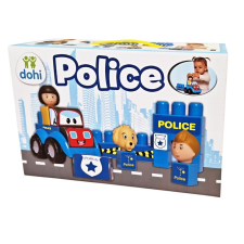 Dohánytoys Dohány Toys építőkocka készlet rendőrség 20db barkácsolás, építés