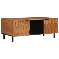  Dohányzóasztal Barna 100 x 54 x 40 cm Tömör Mangófát bútor