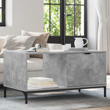 Dohányzóasztal Beton szürke 90 x 49 x 46 cm Faanyag bútor
