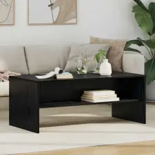  Dohányzóasztal Fekete tölgy 100 x 50 x 40 cm Faanyag bútor