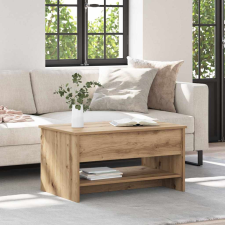  Dohányzóasztal kézműves tölgy 80 x 50.5 x 41.5 cm Faanyag bútor