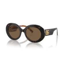 Dolce & Gabbana DG4448 321773 HAVANA ON WHITE BARROW DARK BROWN napszemüveg