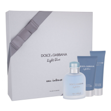 Dolce & Gabbana Dolce&Gabbana Light Blue Eau Intense Pour Homme, edp 100 ml + tusfürdő gél 50 ml + After shave balm 75 ml kozmetikai ajándékcsomag