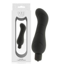 DOLCE VITA - G-SPOT FEKETE SZILIKON VIBRÁTOR vibrátorok