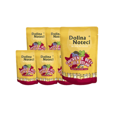 DOLINA NOTECI Superfood csirke, marha, tőkehal 10 x 85g nedves macskaeledel macskaeledel