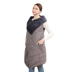 Dollcini , Elegant Thermal női mellény, téli mellény, USB fűtési rendszer, szélálló, elektromosan szigetelt kabát kültéri utazáshoz és irodai használatra, 433182, barna