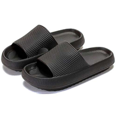  Dollcini, Férfi felhő papucs, Unisex, Masszázs, Zuhany, Fürdőszoba, Otthon, Otthon, Beltéri és Kültéri lapos szandálok, EU-s méret, Fekete