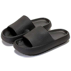 Dollcini , Férfi felhő papucs, Unisex, Masszázs, Zuhany, Fürdőszoba, Otthon, Otthon, Beltéri és Kültéri lapos szandálok, EU-s méret, Fekete