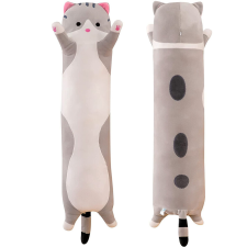 Dollcini, Hosszú plüss cica,60 cm, Szürke plüssfigura
