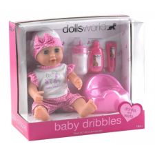 Dolls World Baby Dribbles pisilő baba - 25 cm baba
