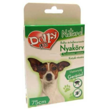  DOLLY NATURAL BOLHA ÉS KULLANCSRIASZTÓ NYAKÖRV KUTYÁK RÉSZÉRE FEKETE 75CM élősködő elleni készítmény kutyáknak
