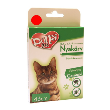 Dolly Natural Bolha és kullancsriasztó nyakörv macskák részére piros 43cm élősködő elleni készítmény macskáknak