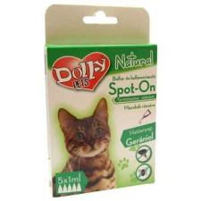 Dolly Natural bolha- és kullancsriasztó spot on macskák részére – 5 x 1 ml élősködő elleni készítmény kutyáknak