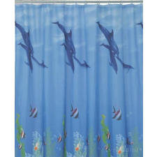 DOLPHIN - Impregnált textil zuhanyfüggöny - 180 x 200 cm lakástextília