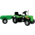 Dolu Pedálos gyerek Traktor utánfutóval 146cm #zöld-fekete